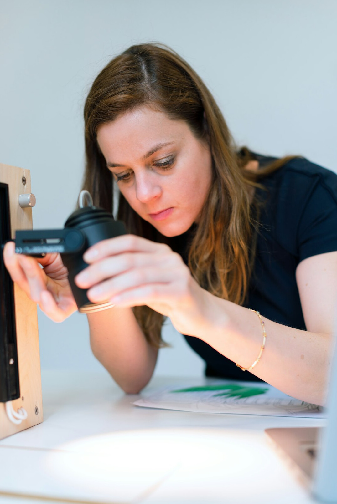 photographer reviewing photos