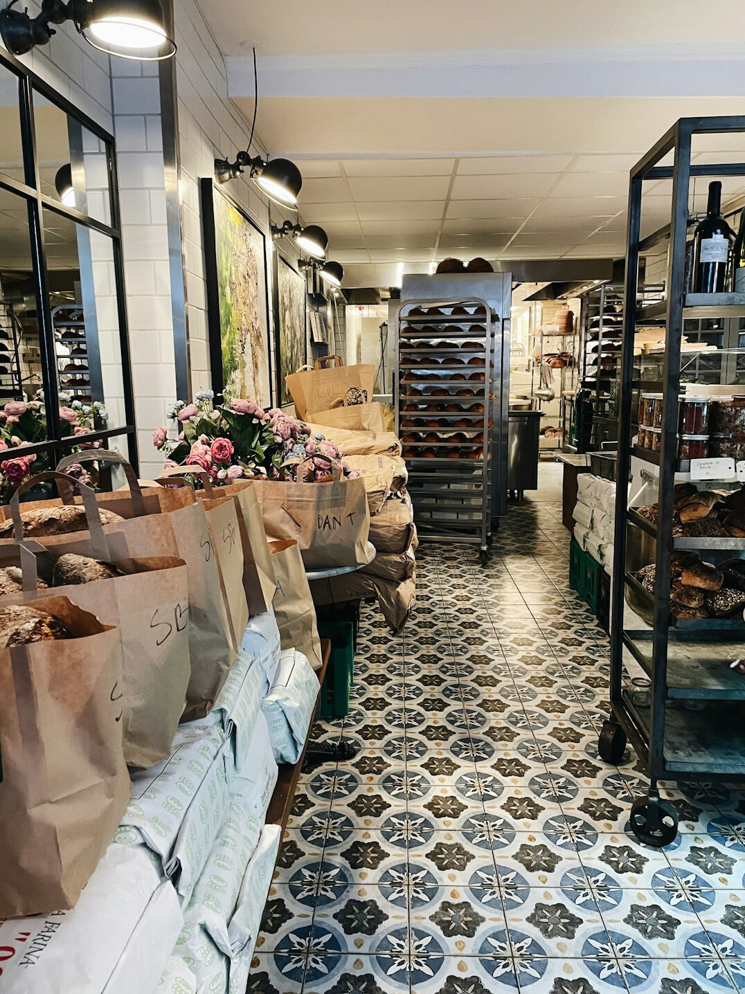 baker in danish shop
